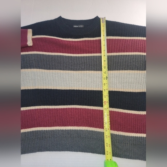 Womans Shein Brand Long Sleeve Crew Neck Striped Sweater SZ S - Picture 3 of 7